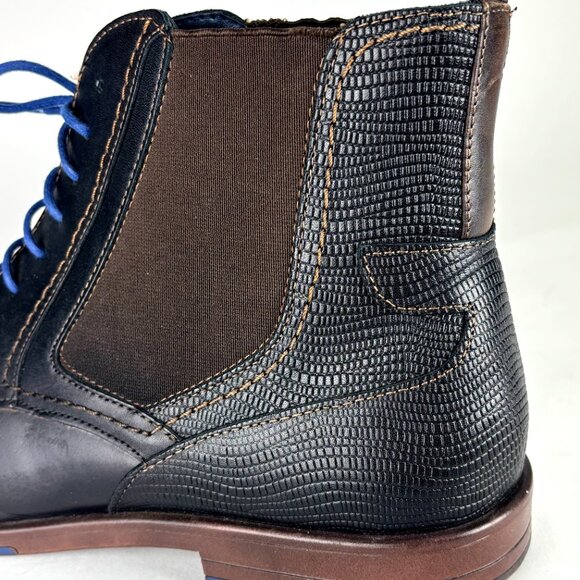Stacy Adams Men’s Leather Dress Boots Size 10.5M Blue Laces main image 11